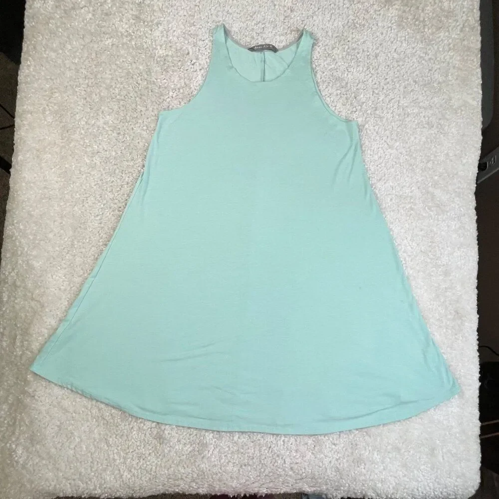 Free Fly Bamboo Flex Tank Dress Mint Green Womens XL FLAW